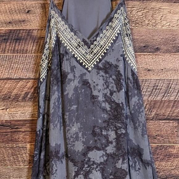 Cato Large gray & black lightweight Maxi dress.  Cruise, date night, fall/winter - Picture 2 of 3